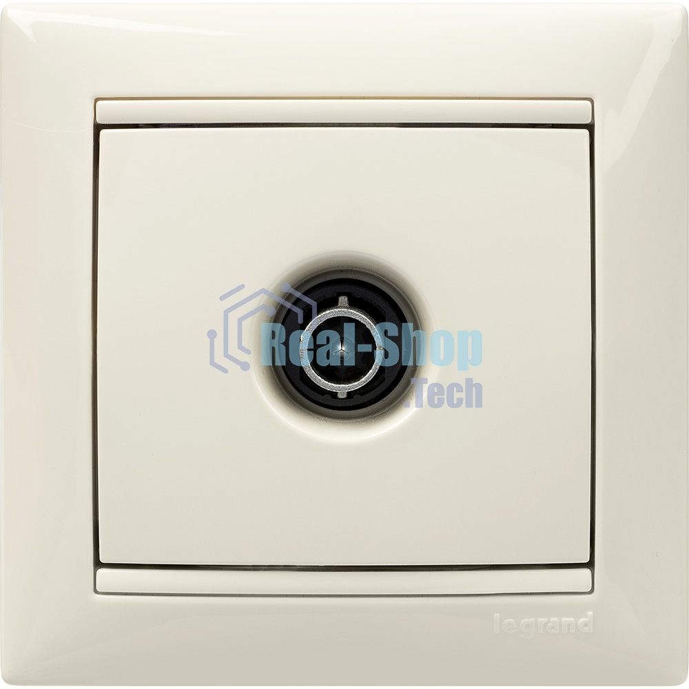 Розетка телевизионная Legrand 774329 TV Valena звезда 1,5Дб 2400МГц (слоновая кость)
