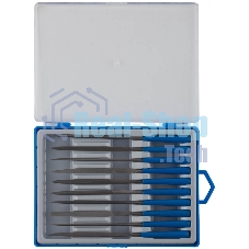 Профи набор надфилей Зубр 10 шт 140 мм, в боксе