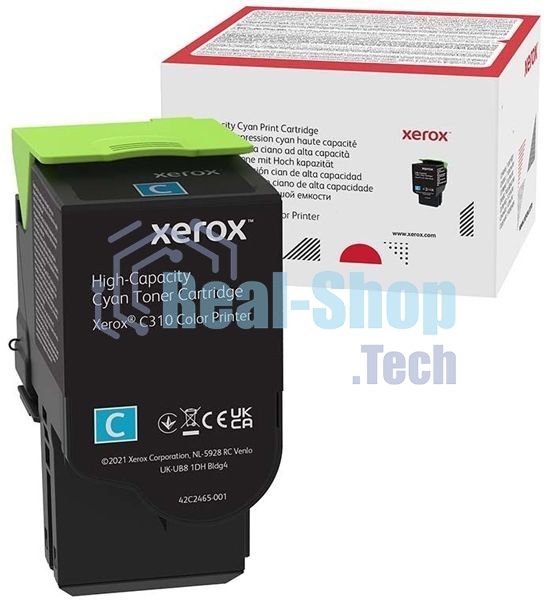 Картридж лазерный Xerox C310 голубой 5,5K (006R04369)