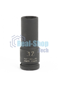 Головка ударная удлиненная шестигранная, 17 мм, 1/2