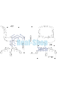 Кресло детское Бюрократ CH-W296NX TW-02 светло-серый овечки, сетка/ткань, крестов. пластик, пластик белый