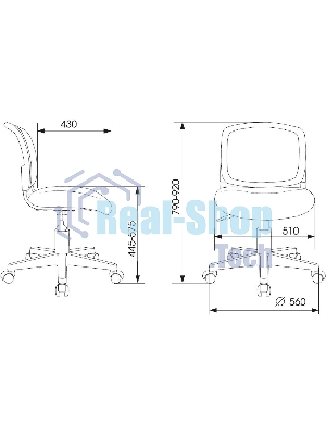 Кресло Бюрократ CH-W296NX TW-02 светло-серый, сетка, 120 кг