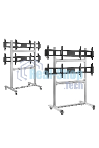 Напольный мобильный стенд ONKRON FSPRO2L-22 для видеостен 2х2 4 x 40”- 50