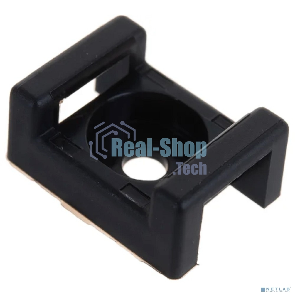 Площадка для крепления стяжки Rexant 16х22.2мм черный (уп.100шт)