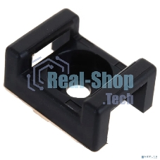 Площадка для крепления стяжки Rexant 16х22.2мм черный (уп.100шт)