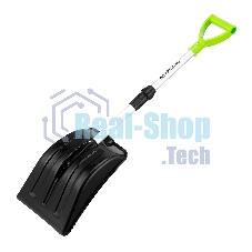 Лопата для уборки снега, полипропилен, 260х340х720-915 мм, телескопический черенок, BASE Palisad