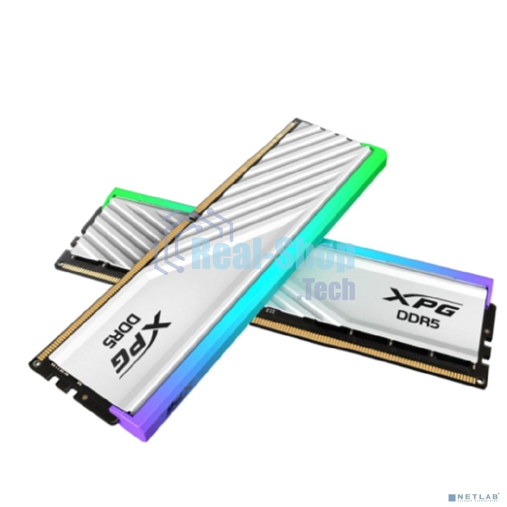 Оперативная память XPG Lancer Blade, DDR5, 32GB (2x16GB), 6000MHz, CL30, DIMM, с радиаторами, RGB, белый