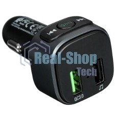 Автомобильное зарядное устройство Hoco E67, bluetooth FM Transmitter, 1xUSB, QC3.0, черный