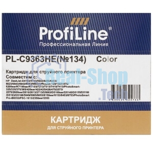 Картридж струйный ProfiLine PL-C9363HE №134 для принтеров HP PS325/375/2613/2713/8153/8453/7103 Color водные