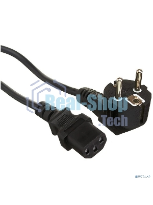 Кабель питания ExeGate Power PC-1,8P (Евровилка угловая Schuko->C13, VDE-250V-3*1.0мм2, медь, черный, 16A, 1.8 м)