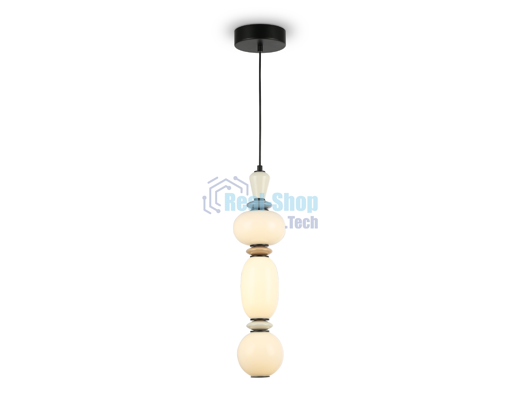 Светильник Ambrella light LH53142 BK/WH черный/белый 15W 3000K D140*1760