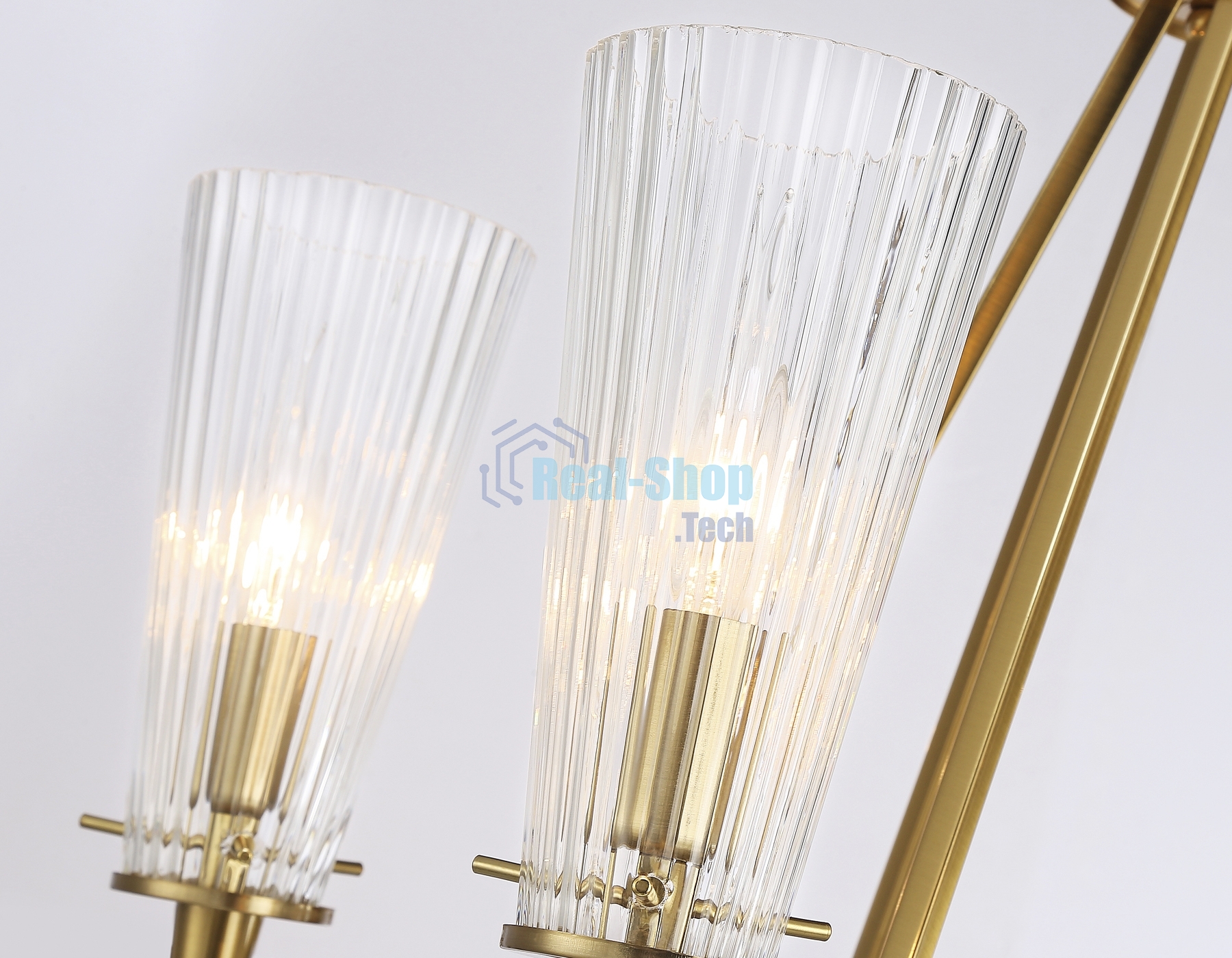 Светильник Ambrella light TR3231/6 BS/FR латунь/белый матовый E14*6 max 40W D610*585