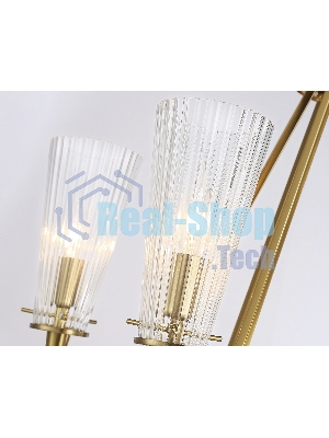 Светильник Ambrella light TR3231/6 BS/FR латунь/белый матовый E14*6 max 40W D610*585