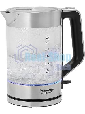 Чайник электрический Panasonic NC-K201STR 1.7л. 2200Вт серебристый корпус: стекло