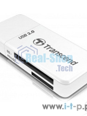 Кард-ридер Transcend RDF5/белый/microSDHC,microSDXC,SDHC,SDXC/USB 3.0/пластик