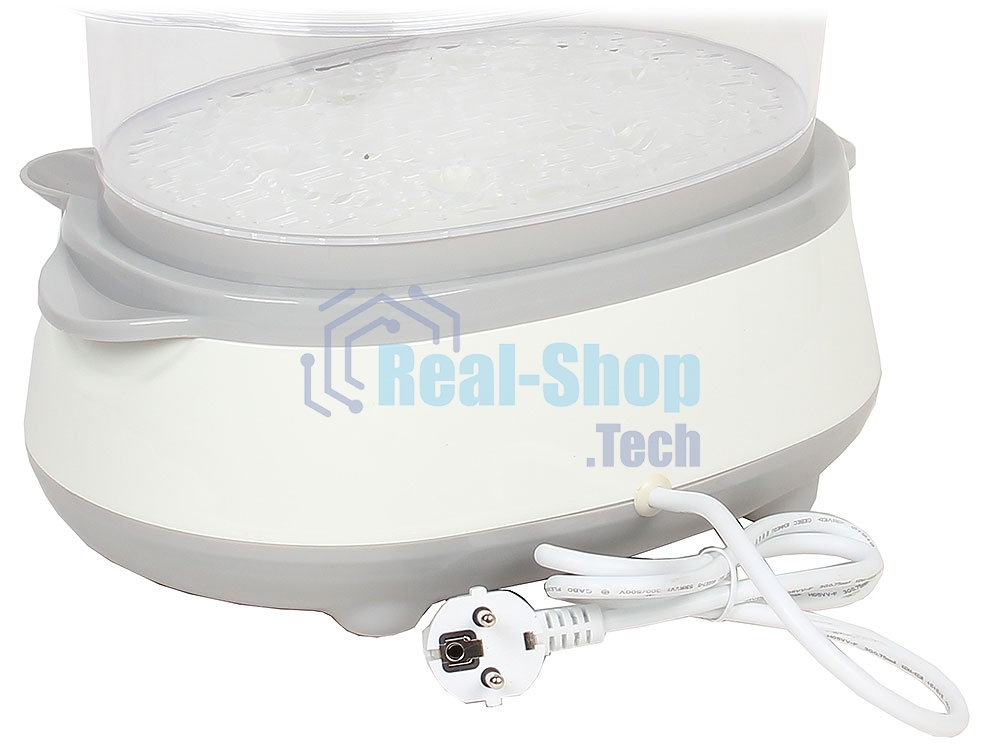 Пароварка электрическая Endever Vita-170, белый/серый, мощность 1000 Вт, объем 11 л