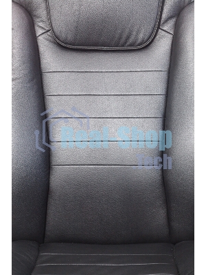 Кресло Бюрократ T-9923WALNUT/BLACK черный, кожа