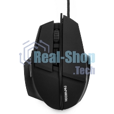 Мышь проводная Гарнизон GM-740G черный, 3200 dpi, USB, кнопки - 7