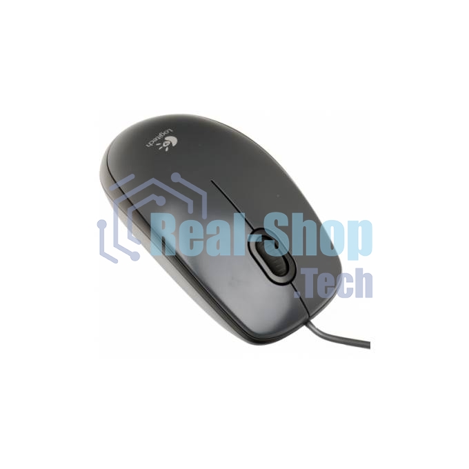 Мышь проводная Logitech M100/100R DARK/GREY (темно-серая/черная), 1000 dpi, USB, кнопки - 3