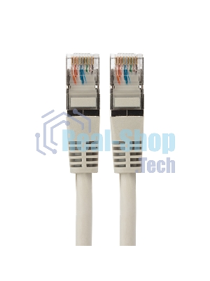 Пaтч-корд F/UTP Rexant, cat. 5e, RJ45-RJ45, экранированный, 24AWG, LSZH, серый, 3м