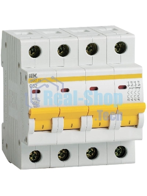 Выключатель автоматический модульный 4п C 32А 4.5кА ВА47-29 ИЭК MVA20-4-032-C