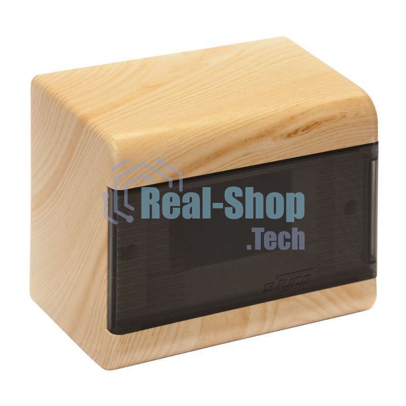 Щиток ОП Тусо 6мод. с прозрачной двер. 160х132х93мм IP40 сосна на светл. основе Рувинил 68026-27М