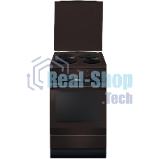 Плита электрическая Hansa FCEB53000 коричневый, конфорок 4 шт, духовка 69 л, 50 см x 85 см x 60 см