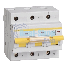 Выключатель автоматический ВА47-100 3Р 20А 10кА х-ка C MVA40-3-020-C IEK