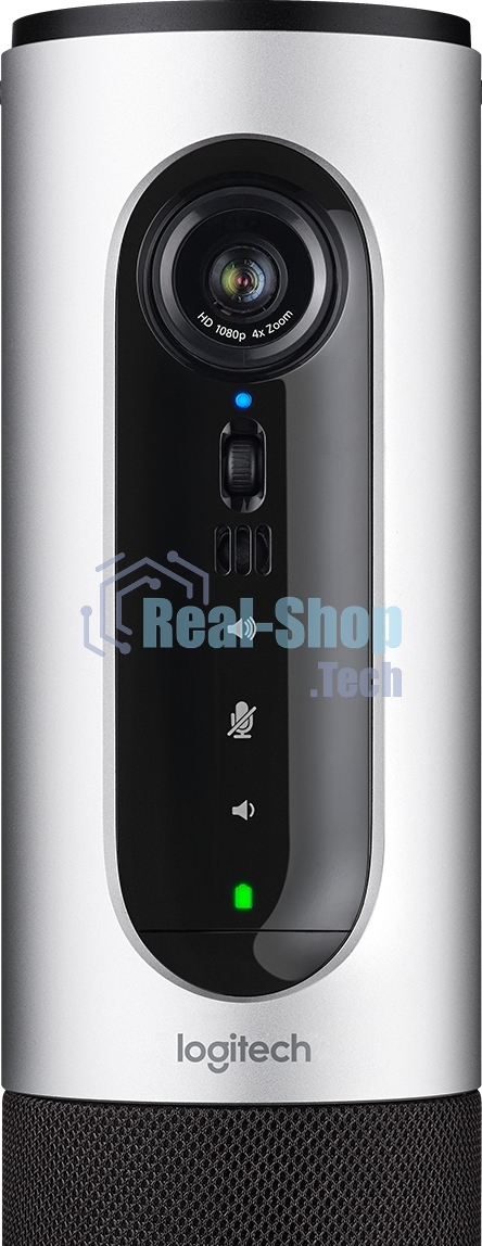 Веб-камера Logitech ConferenceCam Connect 1920x1080, 30 кадр/с, USB, микрофон (2 шт, шумоподавление), автофокус, автоосвещение, серебристый