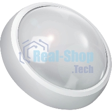 Светильник светодиодный ЖКХ Qplus D175х76 15Вт 4000К 1200лм 160-260В IP54 круг бел. декорат. рамка микровол. сенсором Gauss 142411215-S