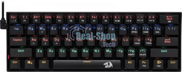 Клавиатура проводная Defender Redragon Lakshmi, USB, черный