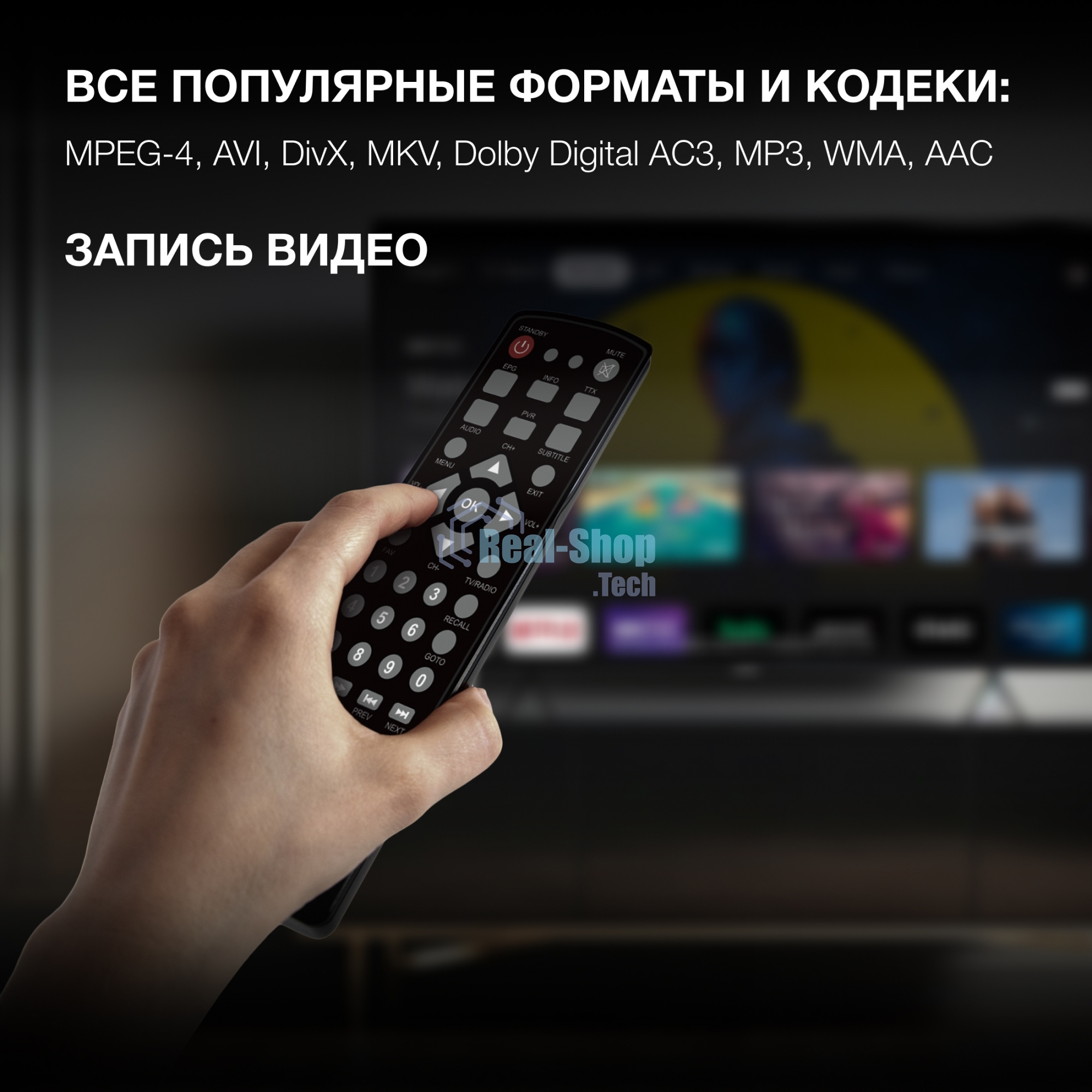 Цифровой TV ресивер HYUNDAI H-DVB240 черный
