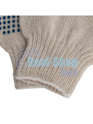 Перчатки трикотажные Сибртех, с ПВХ точкой, 7 класс