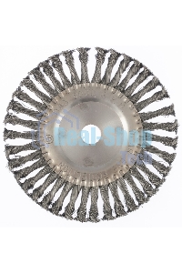 Щетка Matrix для УШМ 200 мм, посадка 22,2 мм, плоская, крученая металлическая проволока