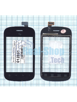 Сенсорное стекло (тачскрин) для Fly IQ235 Uno, черное