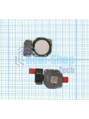 Кнопка HOME в сборе с механизмом и шлейфом для Huawei Honor 7X, золотая