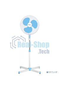 Вентилятор напольный Scarlett SC-SF111B29 45Вт скоростей:3 белый/голубой