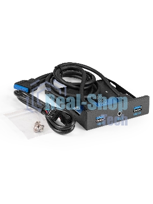 Планка USB на переднюю панель ExeGate U3H-627S, 3,5