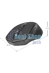 Мышь беспроводная Defender Datum MB-345 черный, 1600 dpi, радиоканал, USB, кнопки - 4