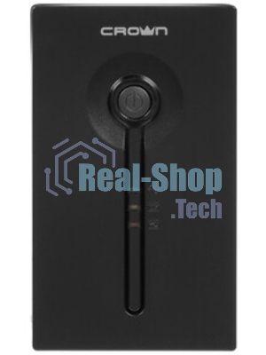 Источник бесперебойного питания CROWN Line Intractive CMU-SP800EURO USB 800VA\480W, корпус металл, 1x12V/9AH, розетки 4*EURO+1*IEC bybass, трансформатор AVR 140-290V, cъемный кабель 1.2 м, порт RJ11/45, порт USB, защита: от перегрузки, от КЗ, от скачков напряжения