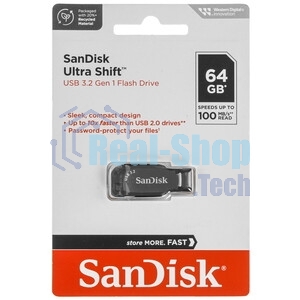 Флешка USB Sandisk 64Gb Shift Ultra SDCZ410-064G-G46 USB3.0 черный