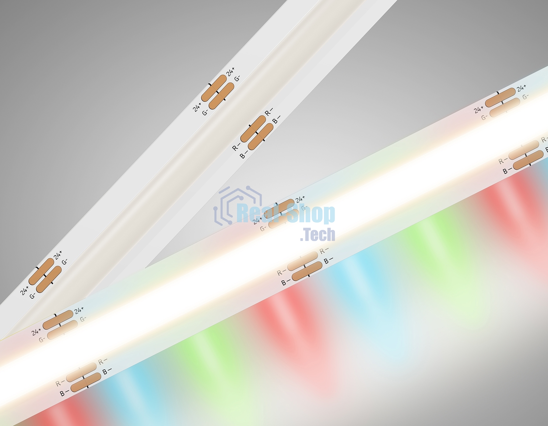 Светодиодная лента Ambrella light GS4951 COB 576Led/ 14W m/ 24V IP20 RGB/ 5m*10mm*3mm (4 конт.)
