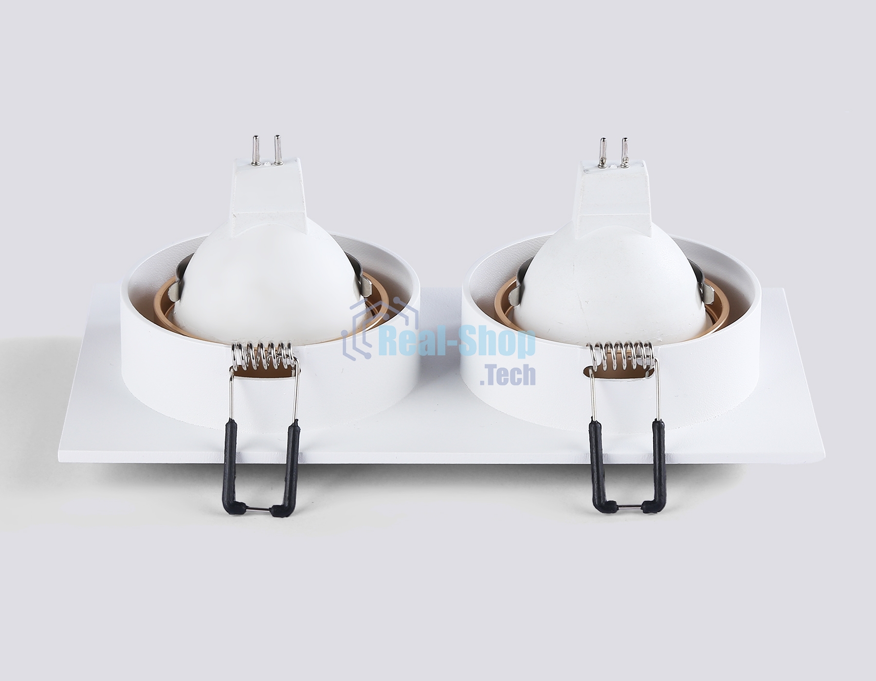 Светильник встраиваемый Ambrella light TN102733/2 WH/GD белый/золото GU5.3 175*92*23