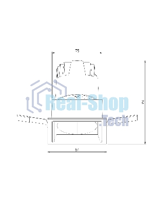 25091/LED 10W 4000K белый/хром / Потолочный светодиодный светильник