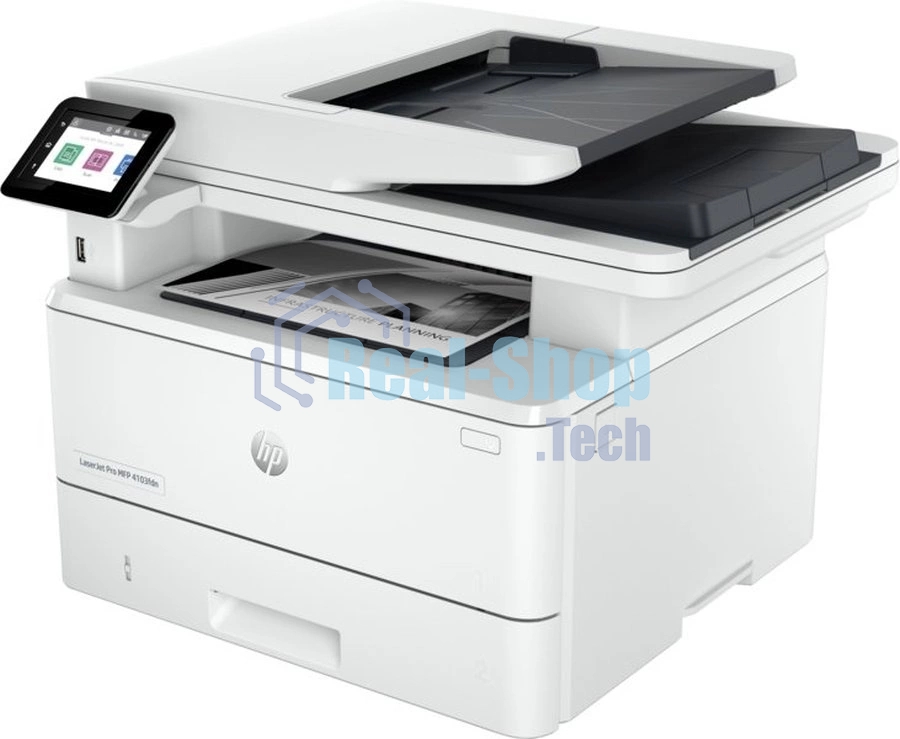 МФУ лазерное HP LaserJet Pro 4103fdn (2Z628A), A4, ч/б, печ. до 40 стр/мин., скан. до 29 стр/мин. (ч/б) 20 стр/мин. (цвет), 1200 x 1200 dpi, USB, RJ-45, Air Print, Mopria