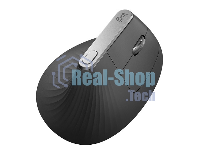 Мышь беспроводная/проводная Logitech MX Vertical графитовый, 4000 dpi, радиоканал, Bluetooth, USB, кнопки - 6