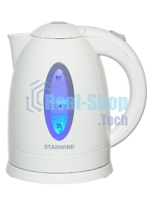 Чайник электрический Starwind SKP2211 1.7л. 2200Вт белый (корпус: пластик)
