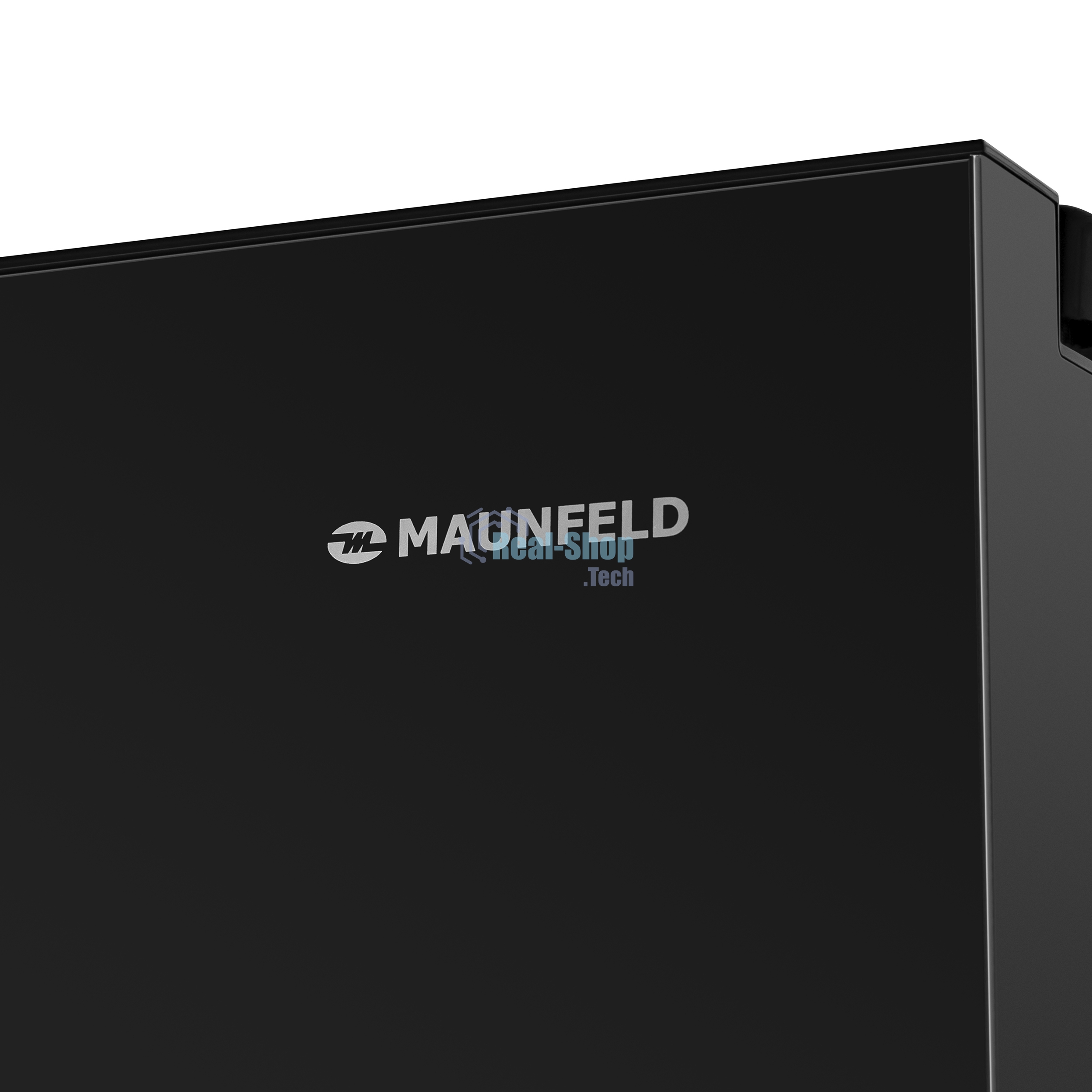 Холодильник Maunfeld MFF177NFB черный глянц. двухкамерный 359/203л морозилка слева, No Frost, Side by Side
