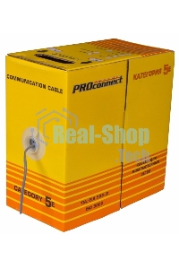 Кабель витая пара PROconnect FTP 2PR 24AWG, CCA, cat.5e, бухта 305 м