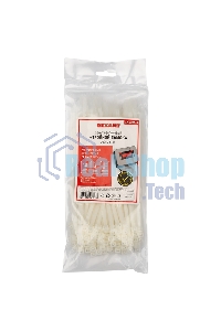 Хомут-стяжкa нейлоновая с тройным замком Rexant 200x4,8 мм, белая, упаковка 100 шт.